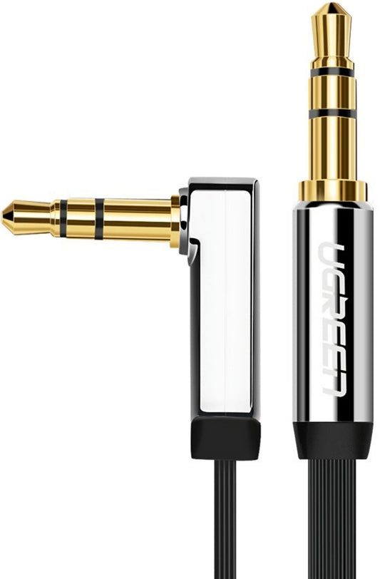Audio-Kabel 3.5mm - 3.5mm UGREEN AV119 Angled, 2m, Schwarz