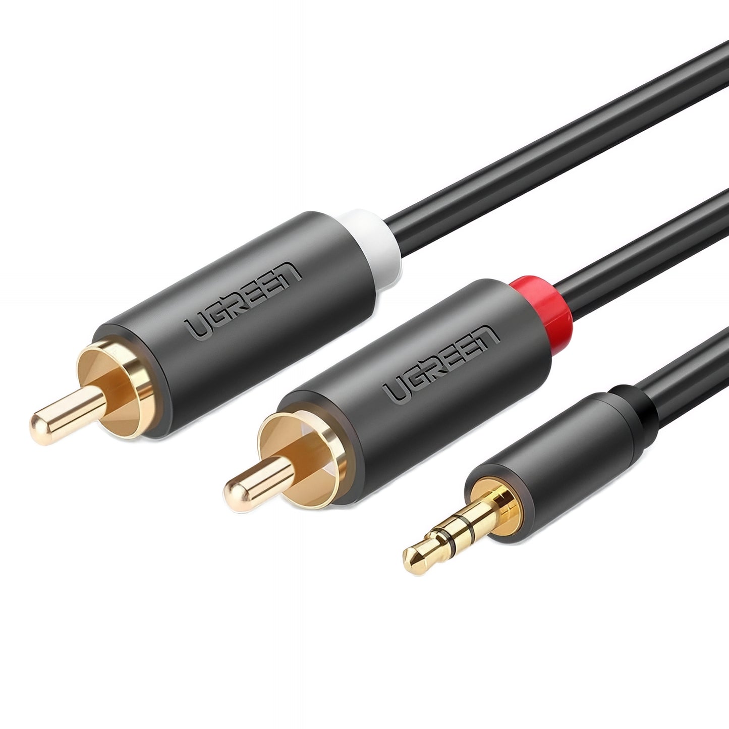 Audio-Kabel 3.5mm - 2 x RCA UGREEN AV102, 1.5m, Grau
