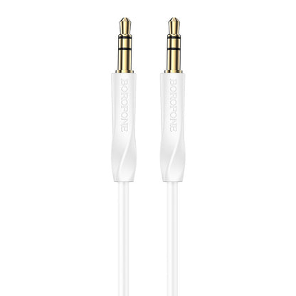 Audiokabel 3,5 mm - 3,5 mm Borofone BL16, 1 m, Weiß