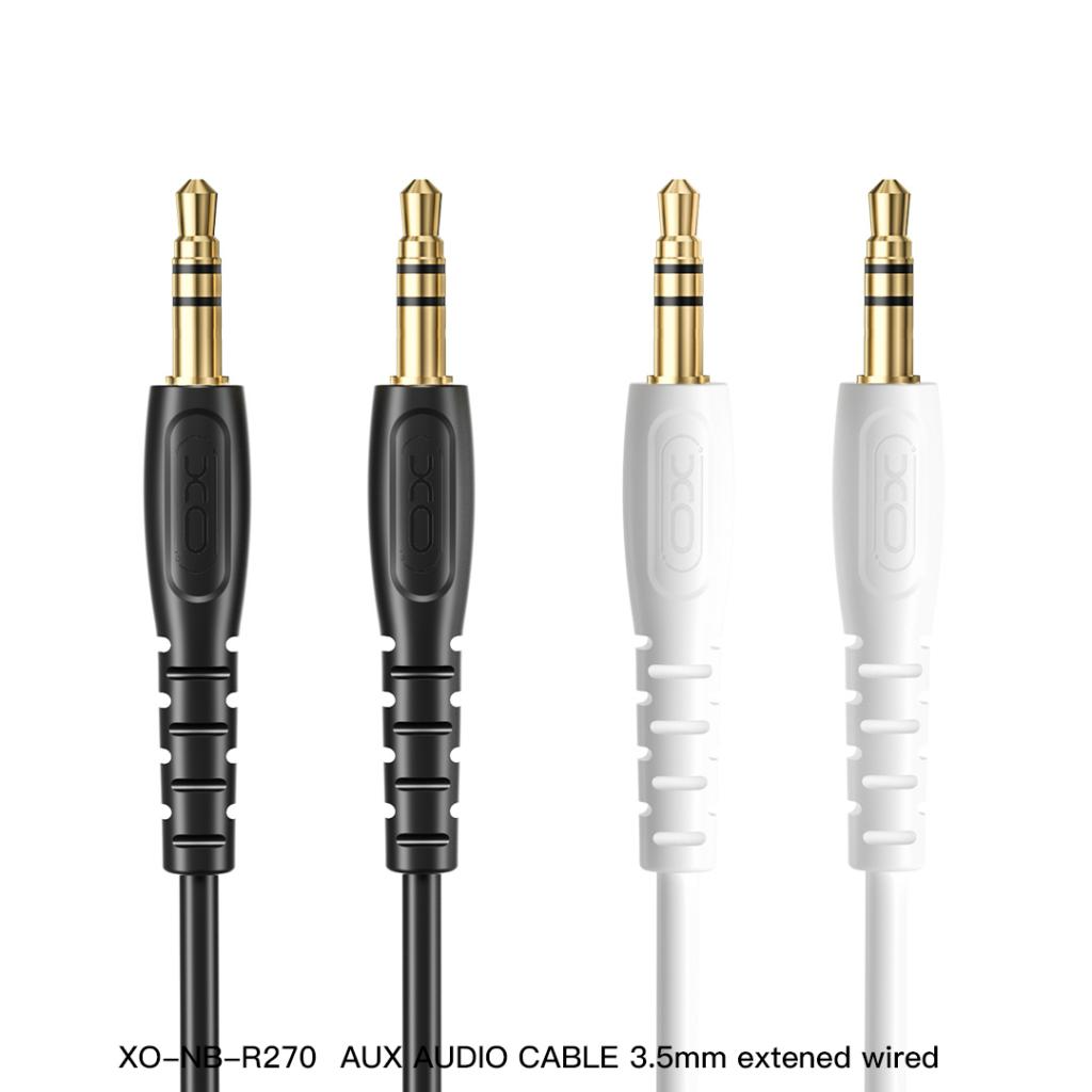 Audio-Kabel 3.5mm - 3.5mm XO Design NB-R270, 1m, Schwarz