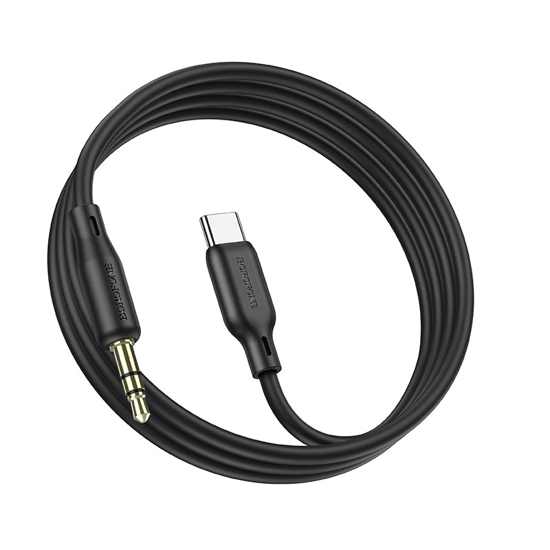 Audiokabel 3,5 mm – USB-C Borofone BL18, 1 m, Schwarz