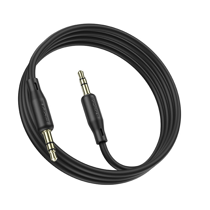 Audiokabel 3,5 mm - 3,5 mm Borofone BL18, 1 m, Schwarz