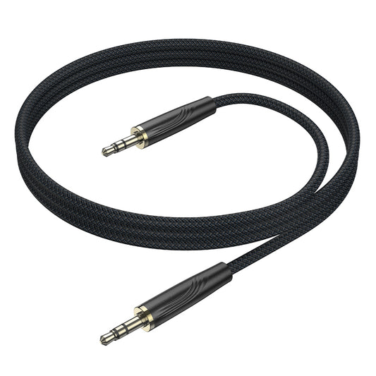 Audio-Kabel 3.5mm - 3.5mm Borofone BL23 Refinado, 1m, Schwarz