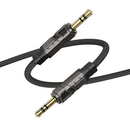 Audio-Kabel 3.5mm - 3.5mm Borofone BL22 Dignity, 1m, Schwarz