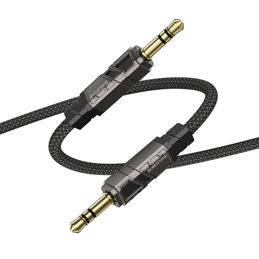 Audio-Kabel 3.5mm - 3.5mm Borofone BL22 Dignity, 1m, Schwarz