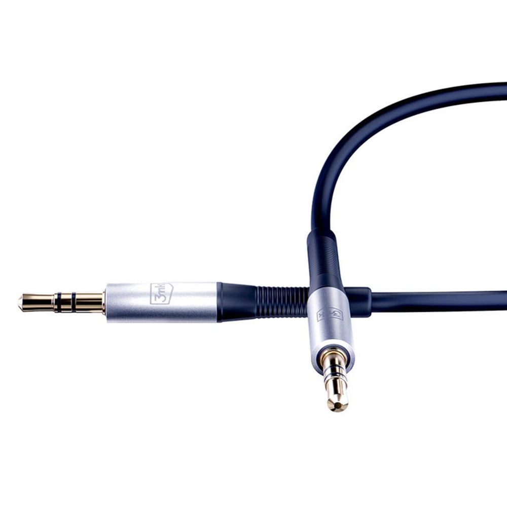 Audio-Kabel 3,5 mm - 3,5 mm 3MK, 1 m, Schwarz