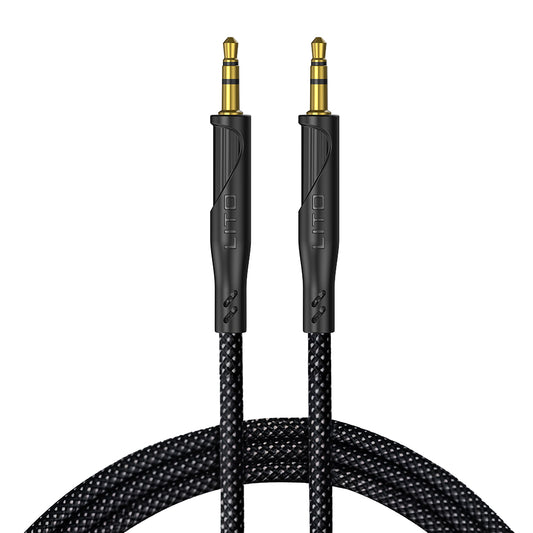 Audio-Kabel 3.5mm - 3.5mm Lito LA02, 1m, Schwarz