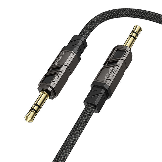 Audio-Kabel 3.5mm - 3.5mm Borofone BL22 Dignity, 1m, Schwarz