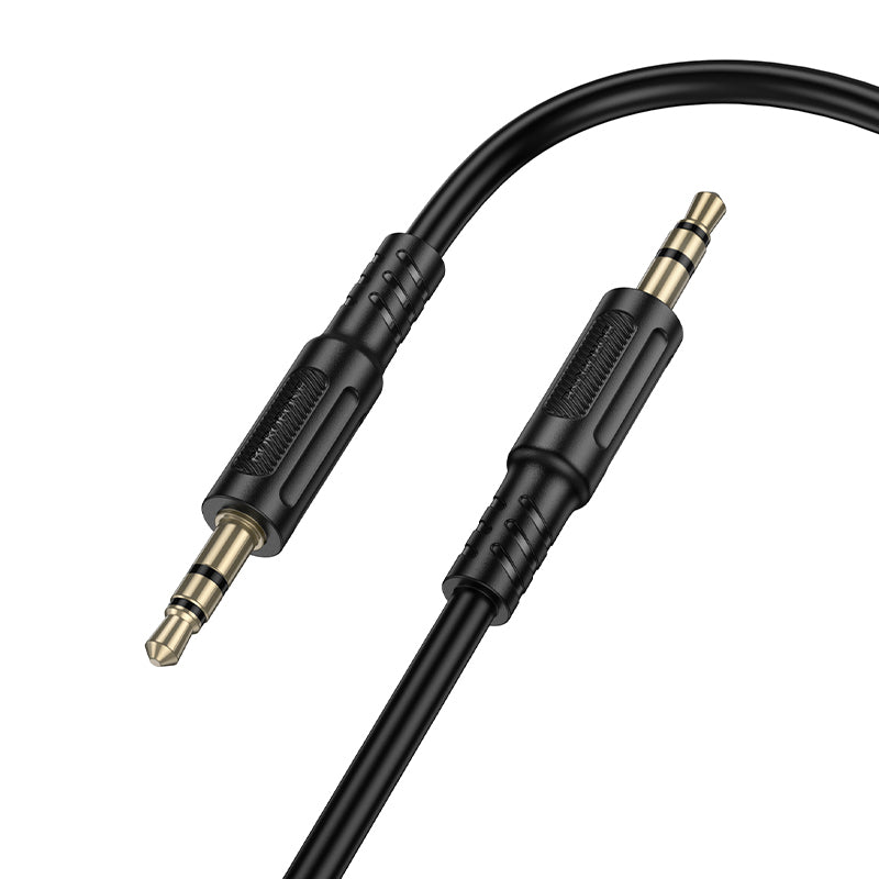 Audio-Kabel 3.5mm - 3.5mm Borofone BL25 Nice, 1m, Schwarz