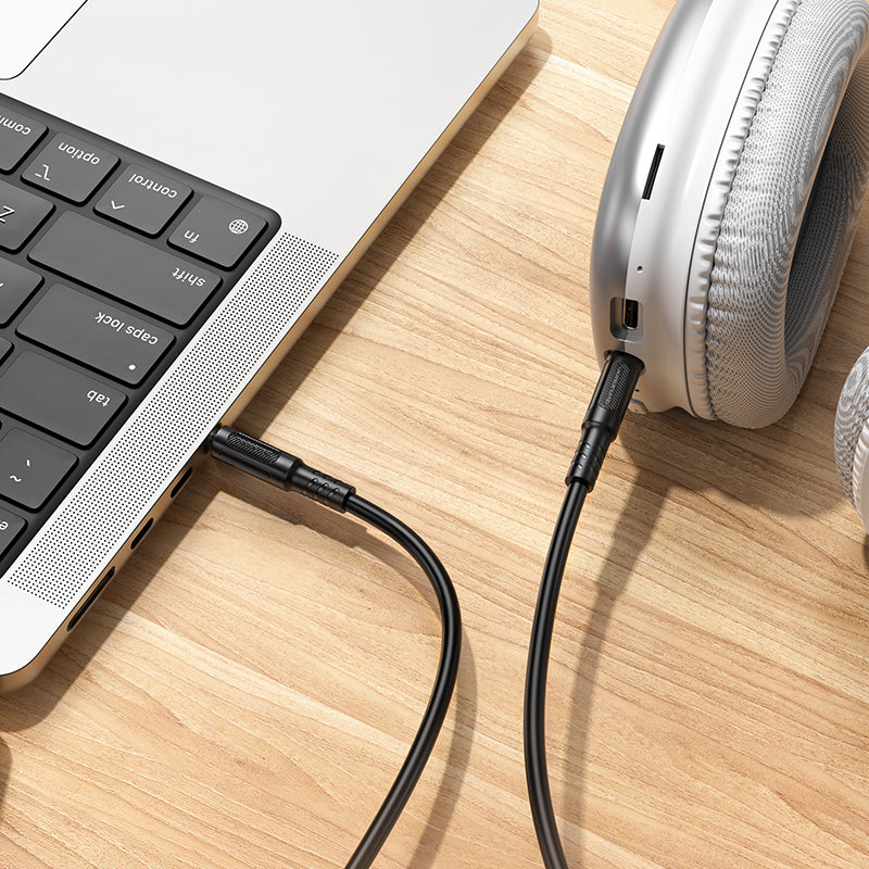 Audio-Kabel 3.5mm - 3.5mm Borofone BL25 Nice, 1m, Schwarz