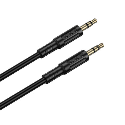 Audio-Kabel 3.5mm - 3.5mm Borofone BL25 Nice, 1m, Schwarz