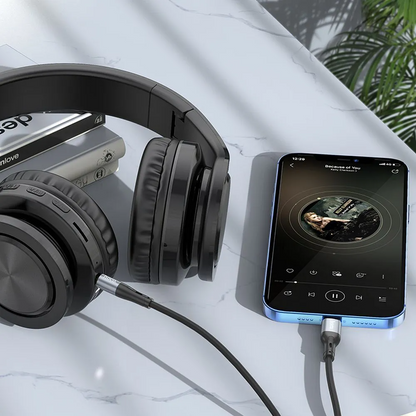 Lightning Audio Cable - 3.5mm HOCO UPA22, 1m, Black