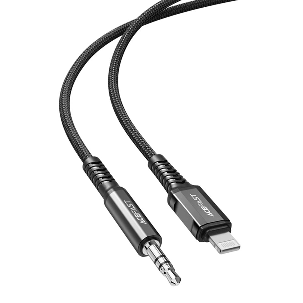 Audio-Kabel Lightning - 3.5mm Acefast C1-06, 1.2m, Schwarz
