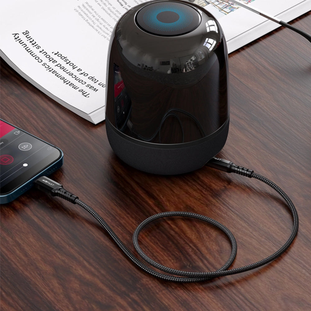 Audio-Kabel Lightning - 3.5mm Acefast C1-06, 1.2m, Schwarz