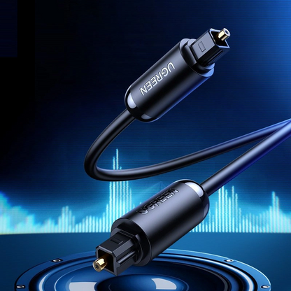 UGREEN AV122 Optisches Audiokabel, Toslink / SPDIF, 1,5m, Schwarz