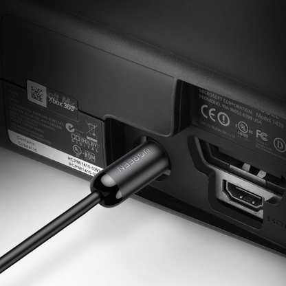 UGREEN AV122 Optisches Audiokabel, Toslink / SPDIF, 1,5m, Schwarz