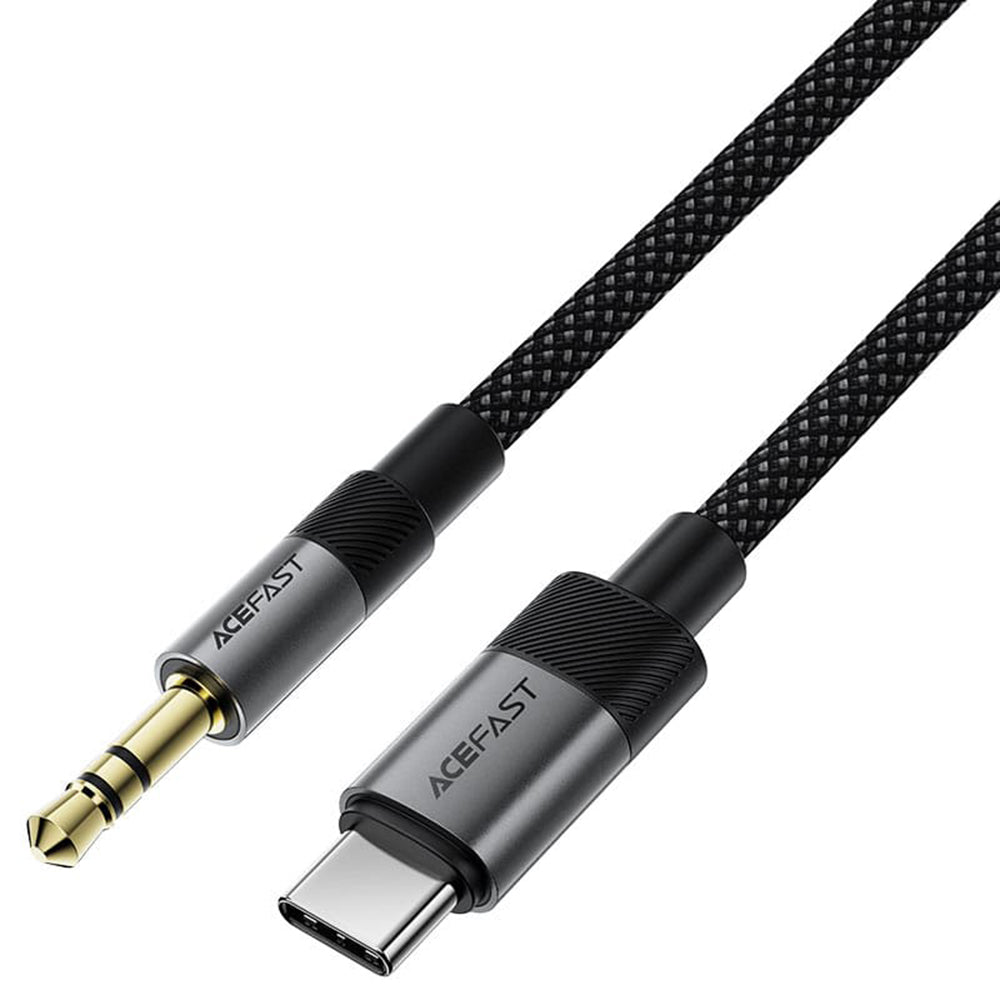 Audio-Kabel USB-C - 3,5mm Acefast J11, 1m, Schwarz