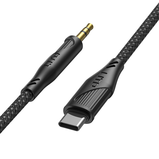 Audio-Kabel USB-C - 3,5mm Lito LA02, 1m, Schwarz