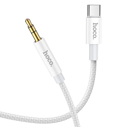 Audio-Kabel USB-C - 3,5mm HOCO UPA19, 1m, Silber