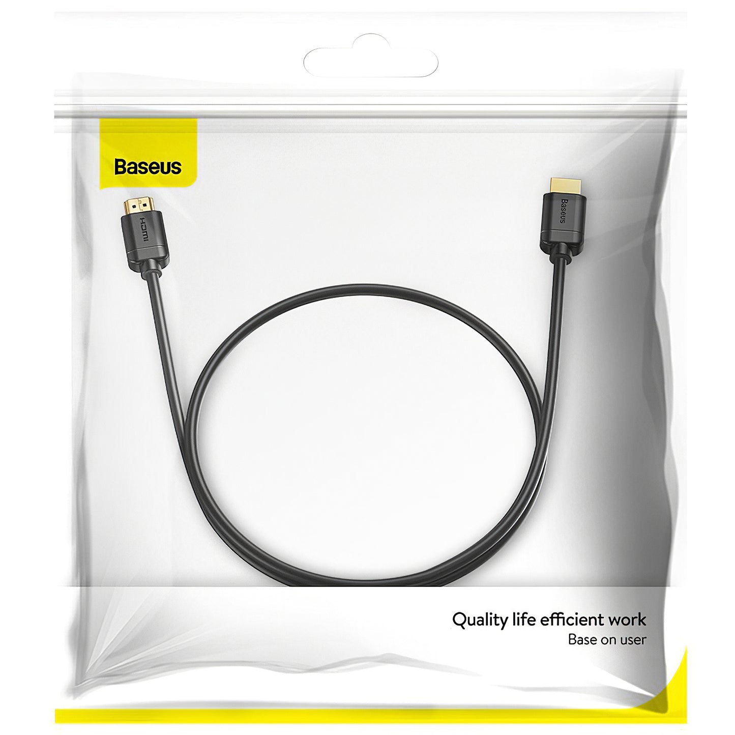 Baseus Video Kabel, HDMI - HDMI, 4K, 1m, Schwarz CAKGQ-A01