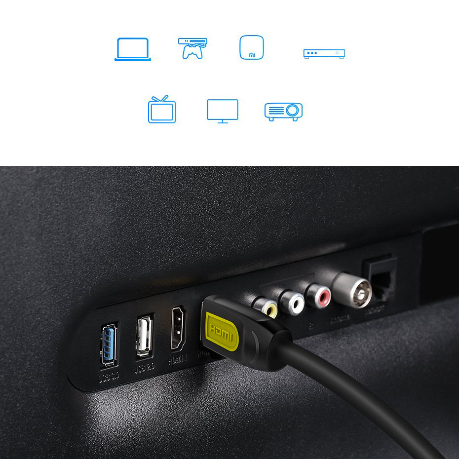 UGREEN HD101 Videokabel, HDMI - HDMI, 4K, 2m, Schwarz