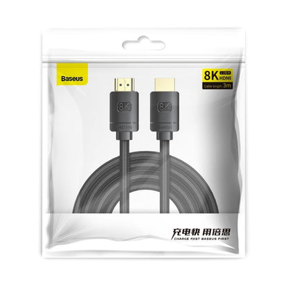 Baseus High Definition Series Videokabel, HDMI - HDMI, 8K, 3m, Schwarz CAKGQ-L01