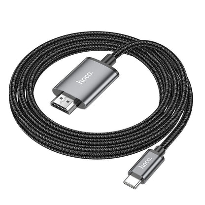 Audio- und Videokabel USB-C - HDMI HOCO UA27, 2m, Grau