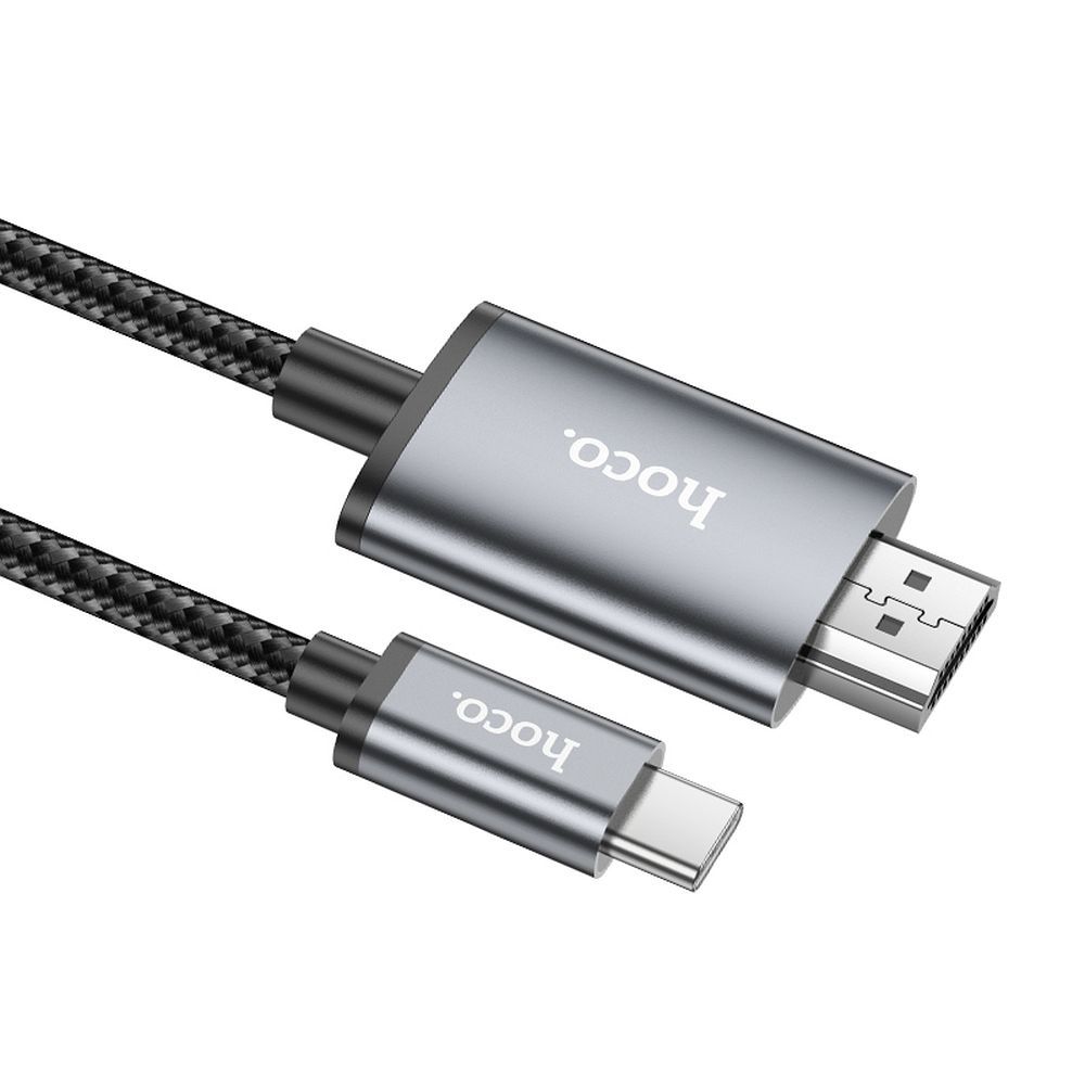 Audio- und Videokabel USB-C - HDMI HOCO UA27, 2m, Grau