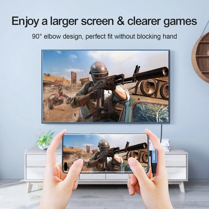 Audio- und Videokabel USB-C - HDMI Joyroom SY-20C1 Angled, 2m, Grau