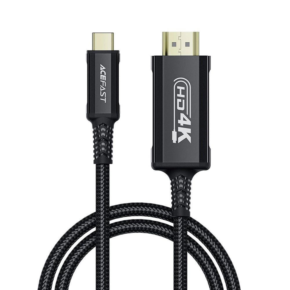 Audio- und Videokabel USB-C - HDMI Acefast C1-10, 1,8m, Schwarz