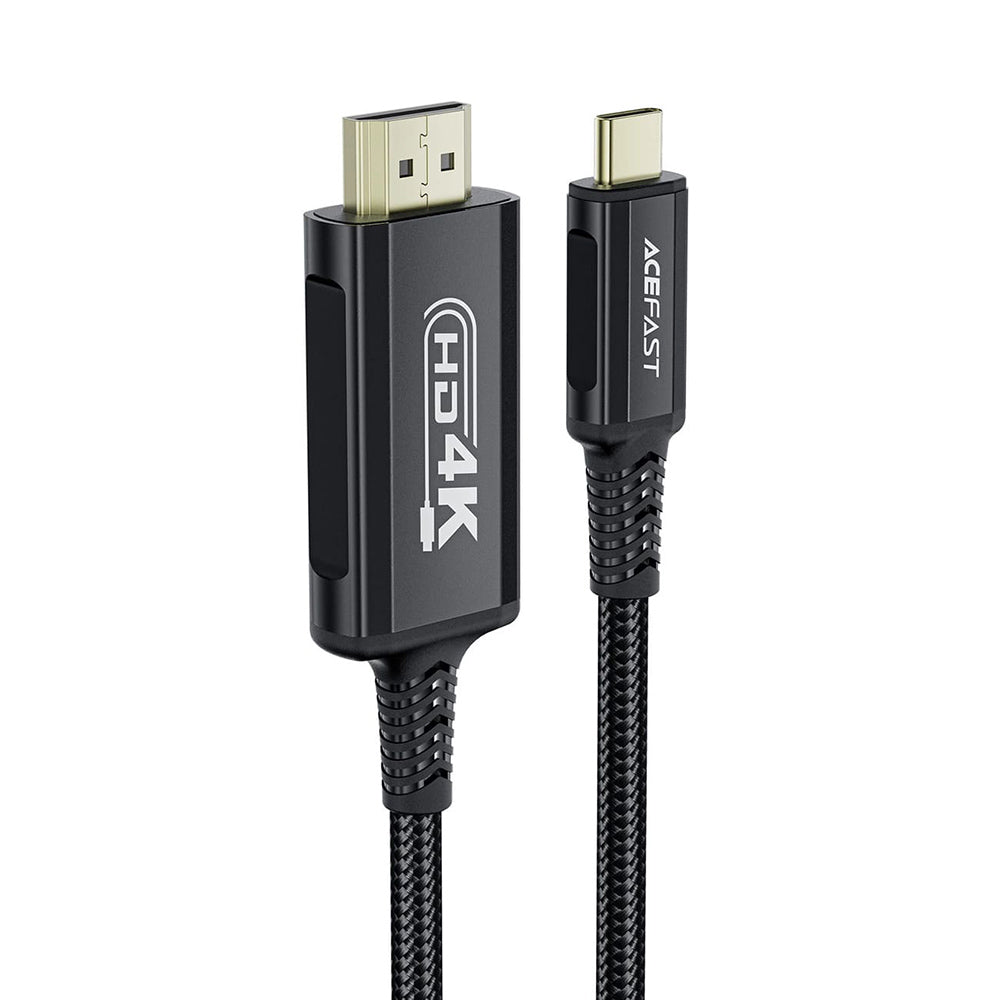 Audio- und Videokabel USB-C - HDMI Acefast C1-10, 1,8m, Schwarz