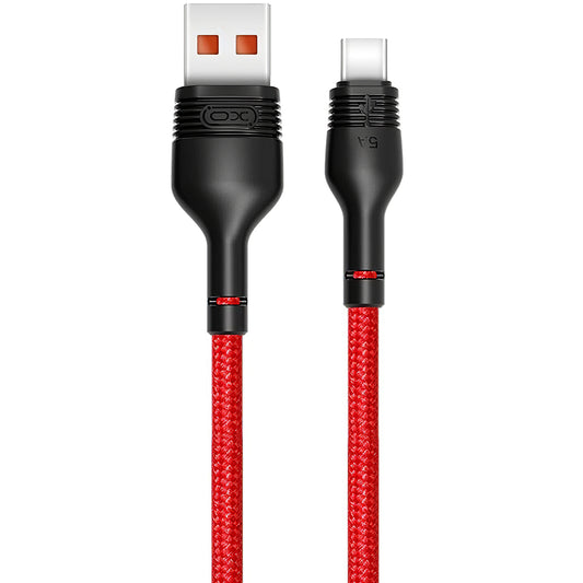 Daten- und Ladekabel USB-A - USB-C XO Design NB55, 40W, 1m, Rot