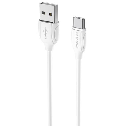 Daten- und Ladekabel USB-A - USB-C Borofone Benefit BX19, 18 W, 1 m, Weiß