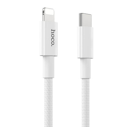 USB-C to Lightning Data and Charging Cable HOCO X56, 20W, 1m, White