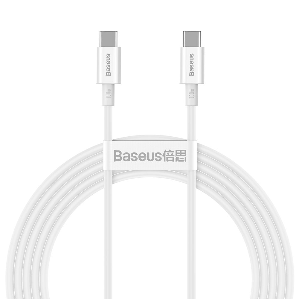 Daten- und Ladekabel USB-C - USB-C Baseus Superior Series, 100 W, 2 m, Weiß CATYS-C02