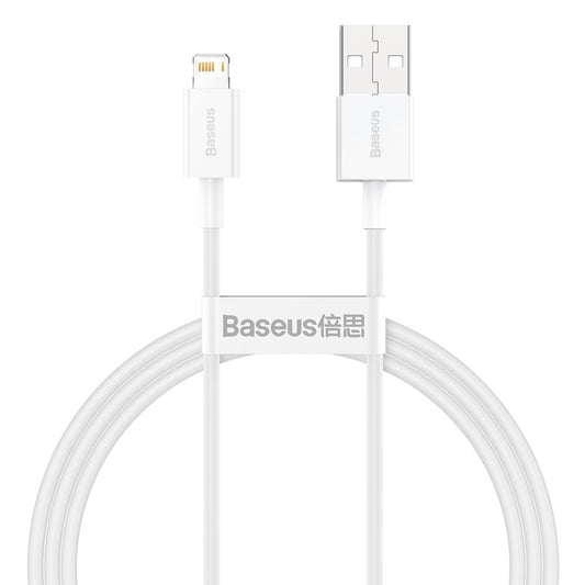 Daten- und Ladekabel USB-A – Lightning Baseus Superior Series, 20 W, 1 m, Weiß CALYS-A02