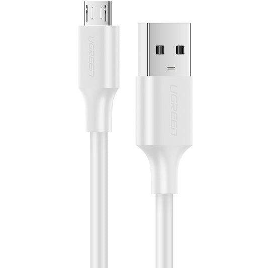 Daten- und Ladekabel USB-A - microUSB UGREEN US289, 18W, 1,5m, Weiß