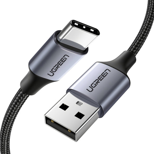Daten- und Ladekabel USB-A - USB-C UGREEN US288, 18W, 1,5m, Schwarz