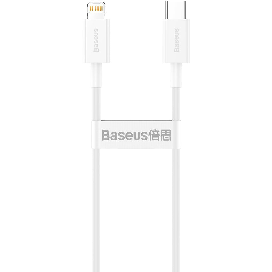 Daten- und Ladekabel USB-C – Lightning Baseus Superior Series, 20 W, 1 m, Weiß CATLYS-A02