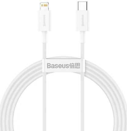 Daten- und Ladekabel USB-C – Lightning Baseus Superior Series, 20 W, 1,5 m, Weiß CATLYS-B02