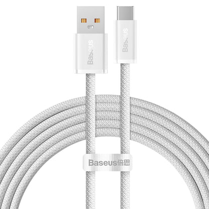 Daten- und Ladekabel USB-A - USB-C Baseus Dynamic Series, 100 W, 2 m, Weiß CALD000702