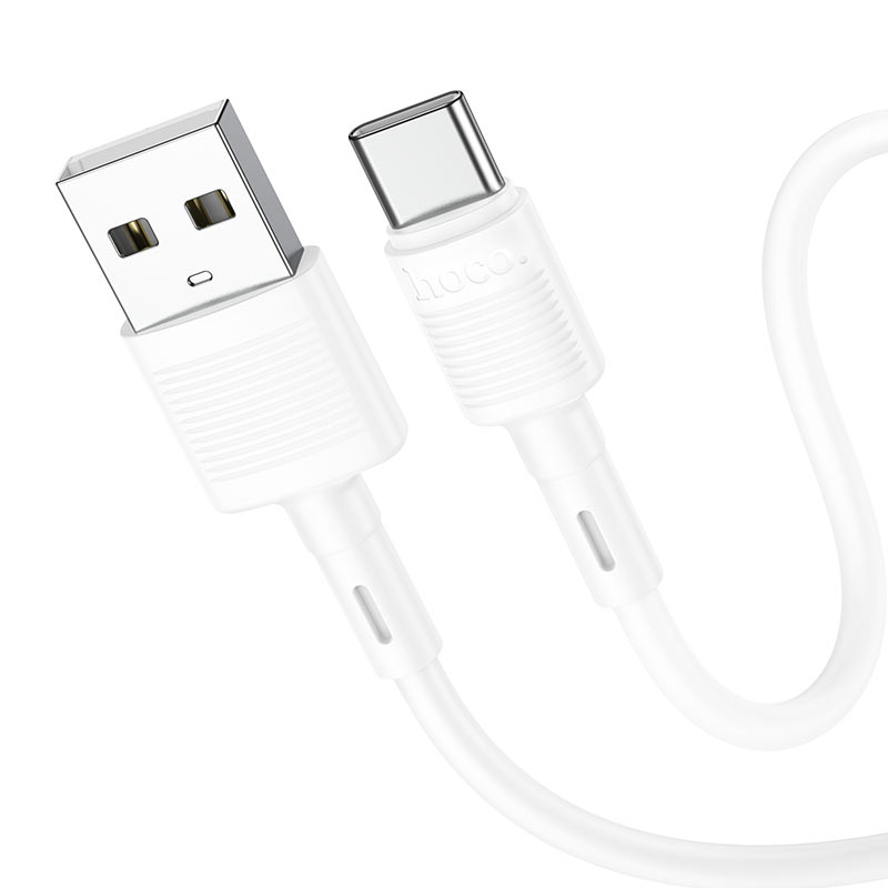 Daten- und Ladekabel USB-A - USB-C HOCO X83 Victory, 20W, 1m, Weiß