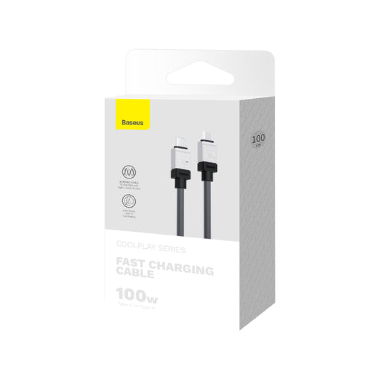 USB-C Daten- und Ladekabel - USB-C Baseus CoolPlay, 100W, 1m, Schwarz CAKW000201