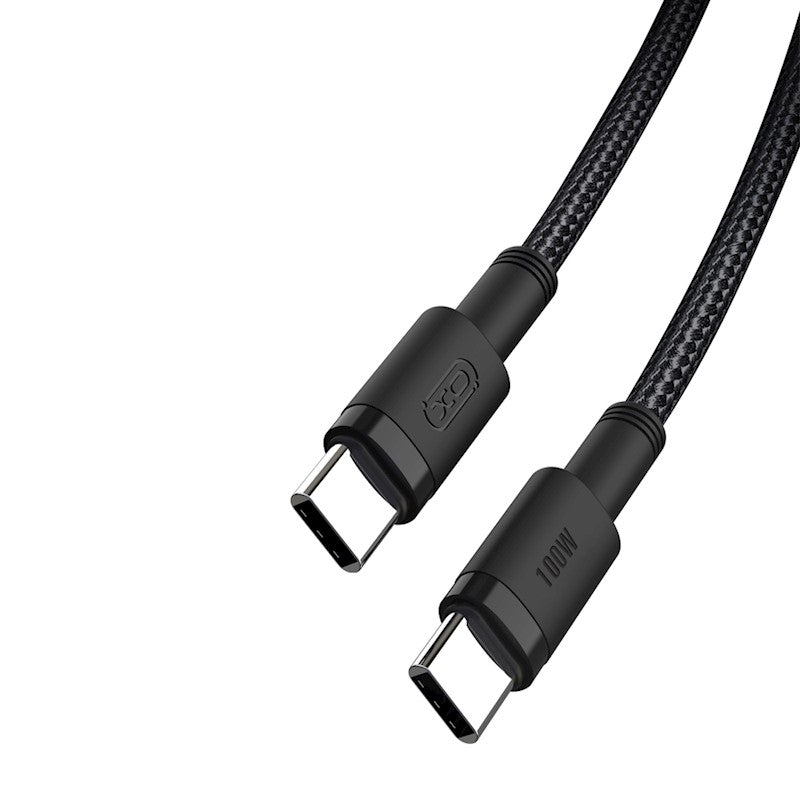 Daten- und Ladekabel USB-C - USB-C XO Design NB-Q199, 100 W, 1,5 m, Schwarz