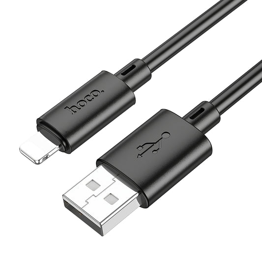 Daten- und Ladekabel USB-A - Lightning HOCO X88, 18W, 1m, Schwarz