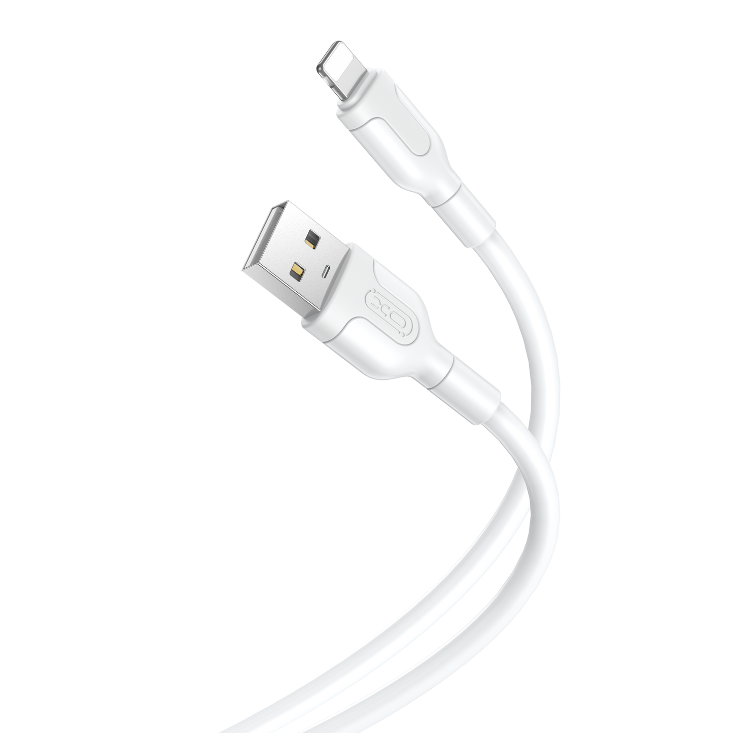 XO Design NB212 USB-A auf Lightning Kabel 18W 1m | Weiß | Silikon