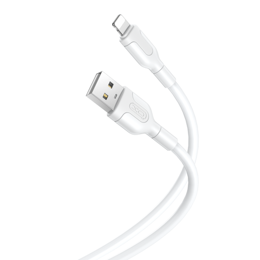 USB-A to Lightning Data and Charging Cable XO Design NB212, 18W, 1m, White