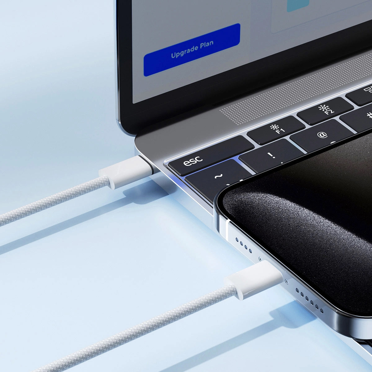 USB-C Daten- und Ladekabel - USB-C Joyroom S-A45, 60W, 1m, Weiß 