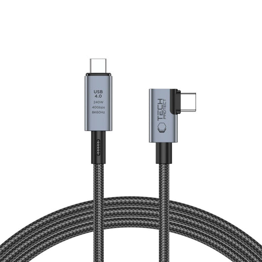 Daten- und Ladekabel USB-C – USB-C Tech-Protect Ultraboost Max L, 240 W, 1,5 m, Grau