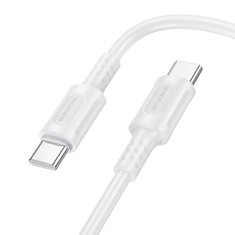 USB-C Daten- und Ladekabel - USB-C Borofone BX111 Feliz, 60W, 1m, Weiß 